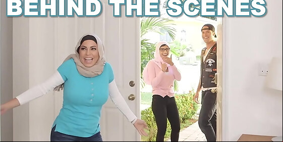 mia khalifa behind the scenes outtakes with stepmom julianna vega and white devil boyfriend sean lawless