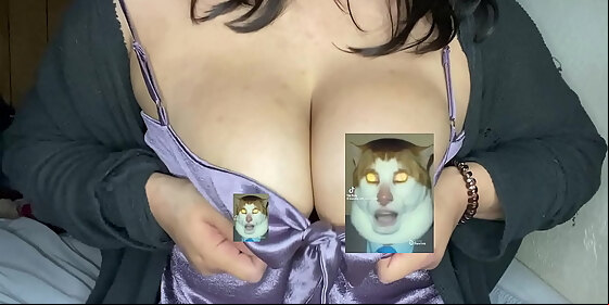 amateur asian shows her big natural tits