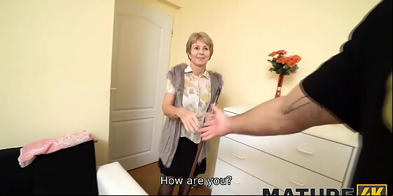 mature4k woman is old but still wants to fuck so boss stepson helps her