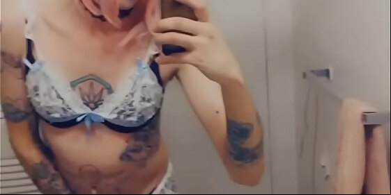 blue hair horny bunny girl