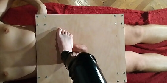 domina pov cock stomping bare feet cock slapping her slave pt 1 hd