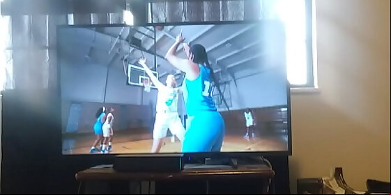 masterbation to girl on basketball commercial