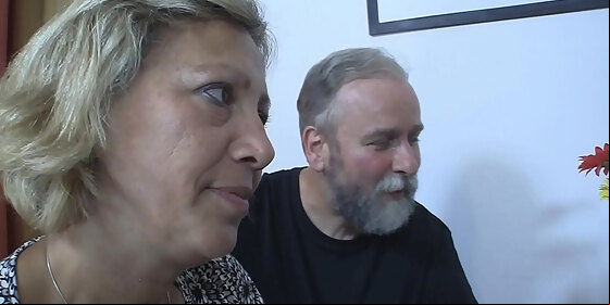 old parents seduce his teen gf into family threesome