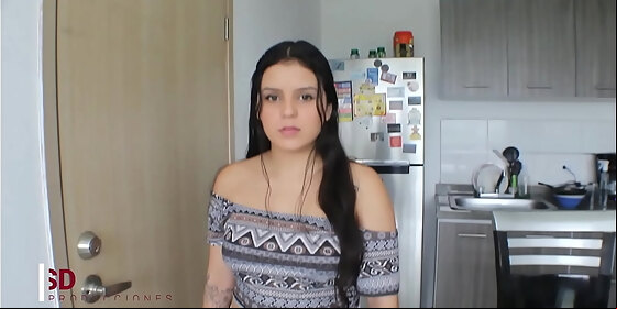 my stepsister owes me money so i fuck her in exchange for the debt